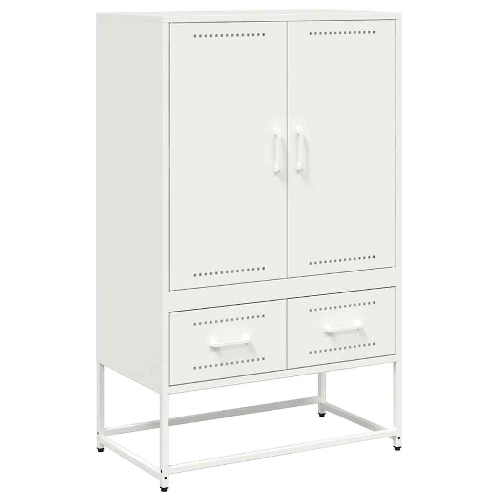 Visoka komoda bijela 68x39x111,5 cm od čelika