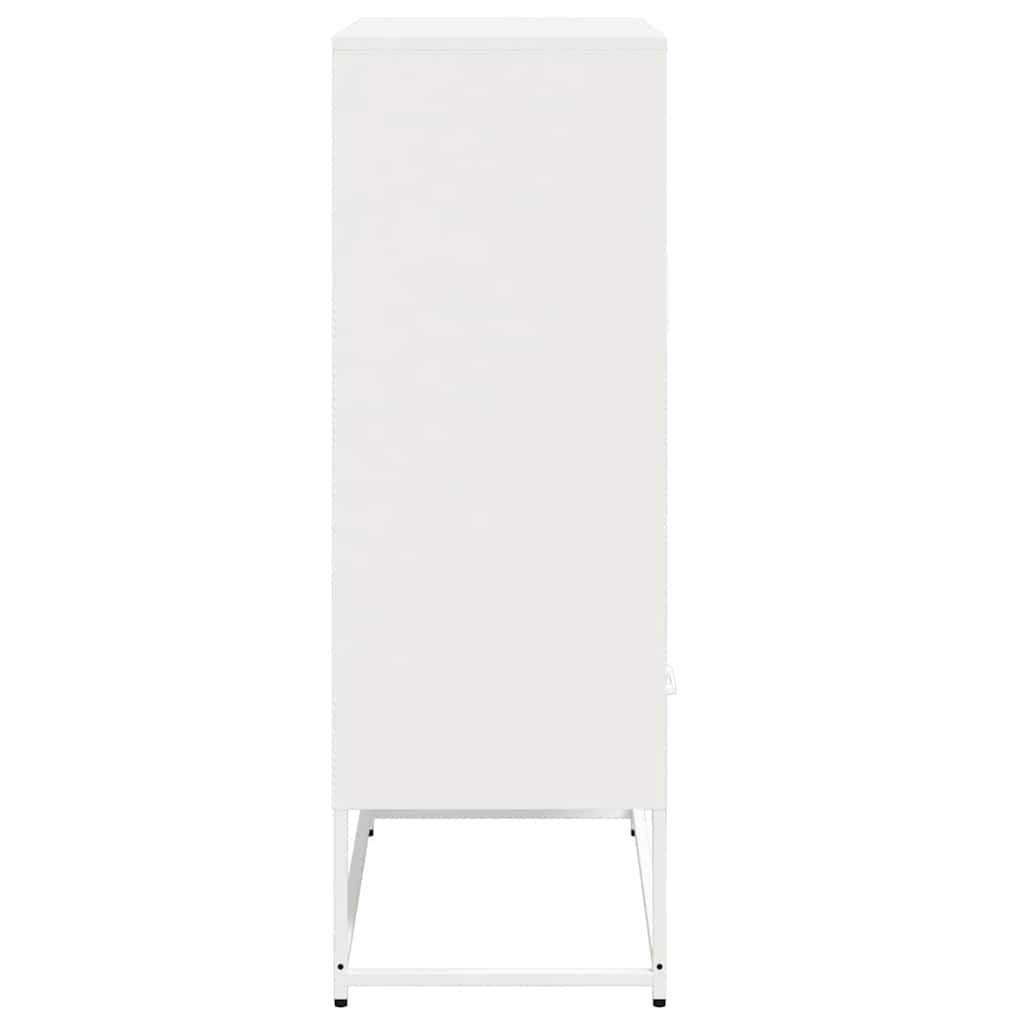 Visoka komoda bijela 68x39x111,5 cm od čelika