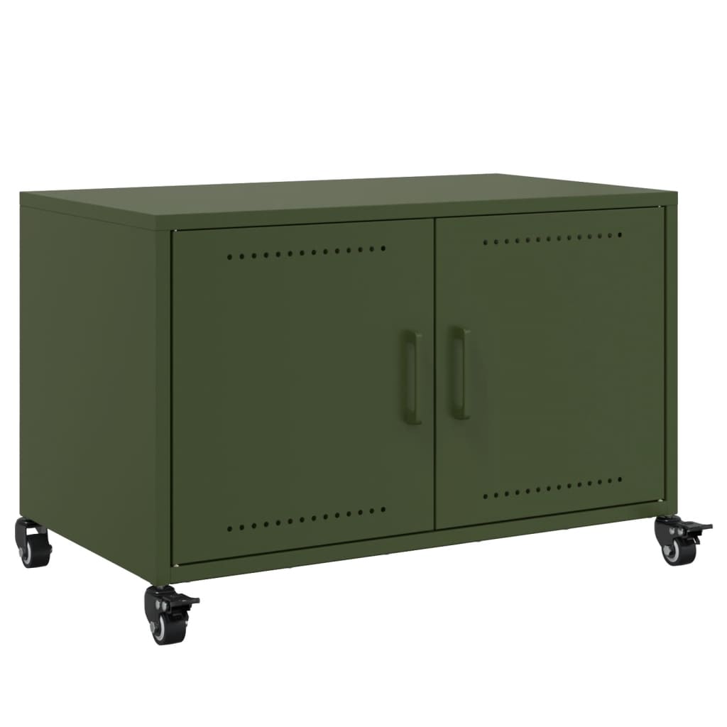 TV ormarić maslinastozeleni 68 x 39 x 43,5 cm čelični