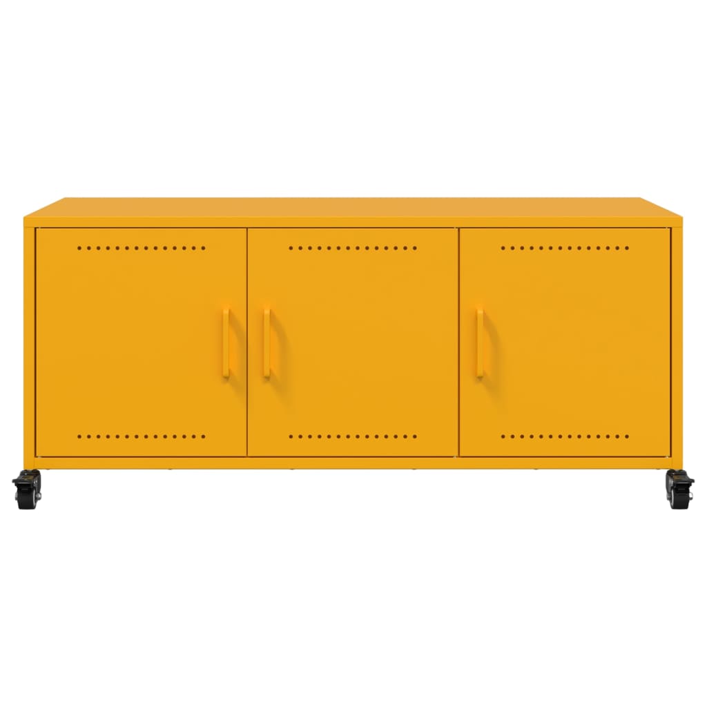 TV ormarić boja senfa 100,5 x 39 x 43,5 cm čelični