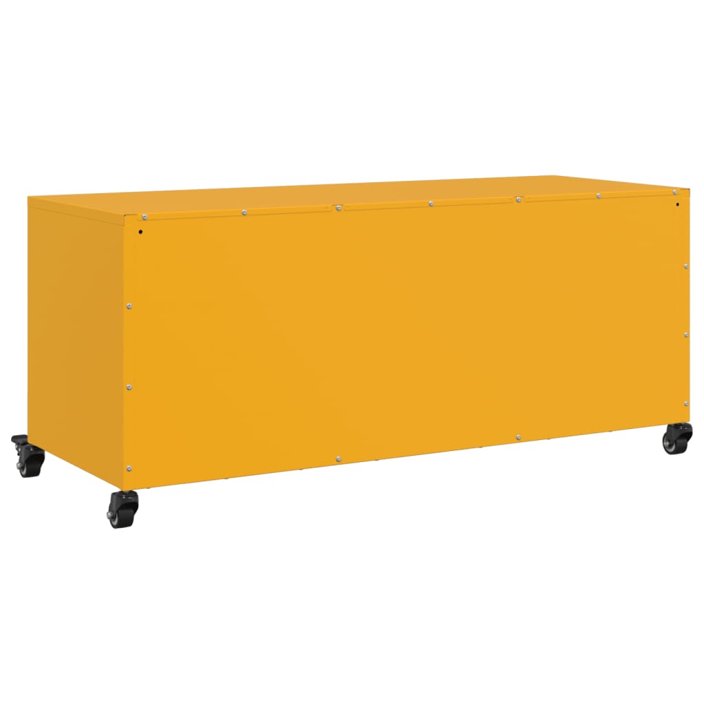 TV ormarić boja senfa 100,5 x 39 x 43,5 cm čelični