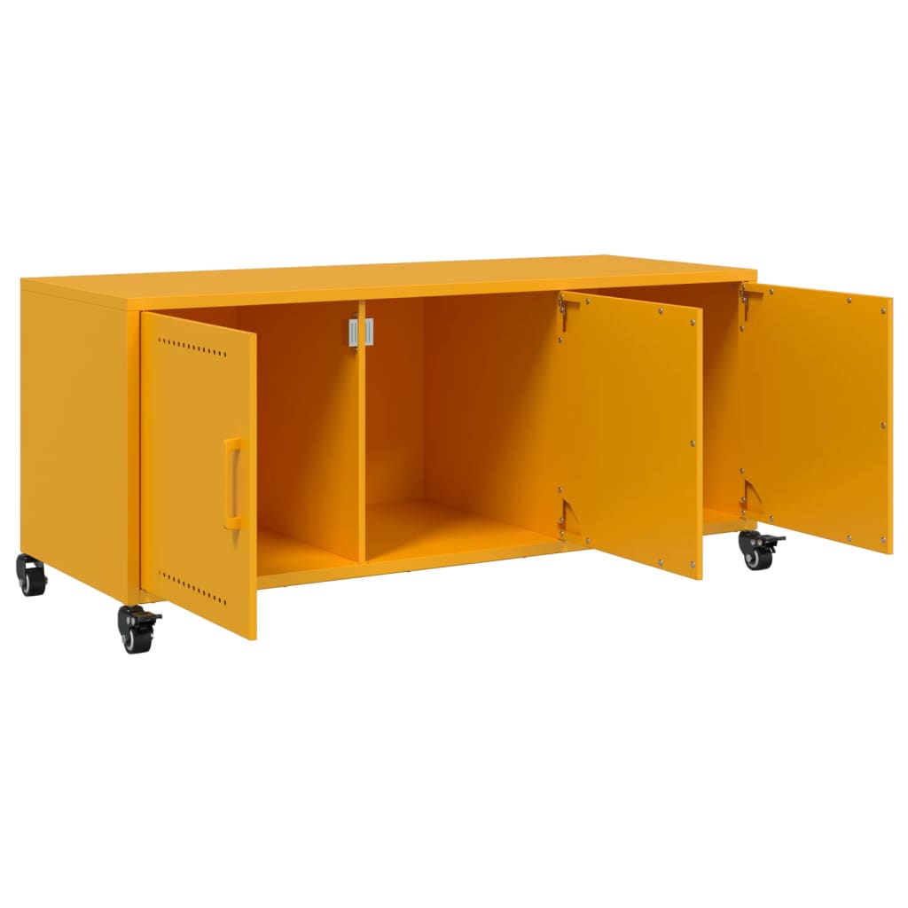 TV ormarić boja senfa 100,5 x 39 x 43,5 cm čelični