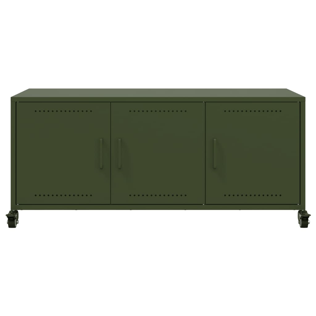 TV ormarić maslinastozeleni 100,5 x 39 x 43,5 cm čelični