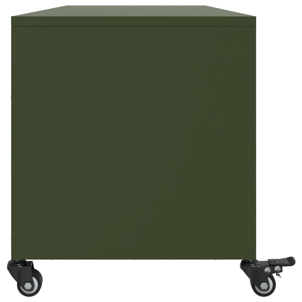 TV ormarić maslinastozeleni 100,5 x 39 x 43,5 cm čelični