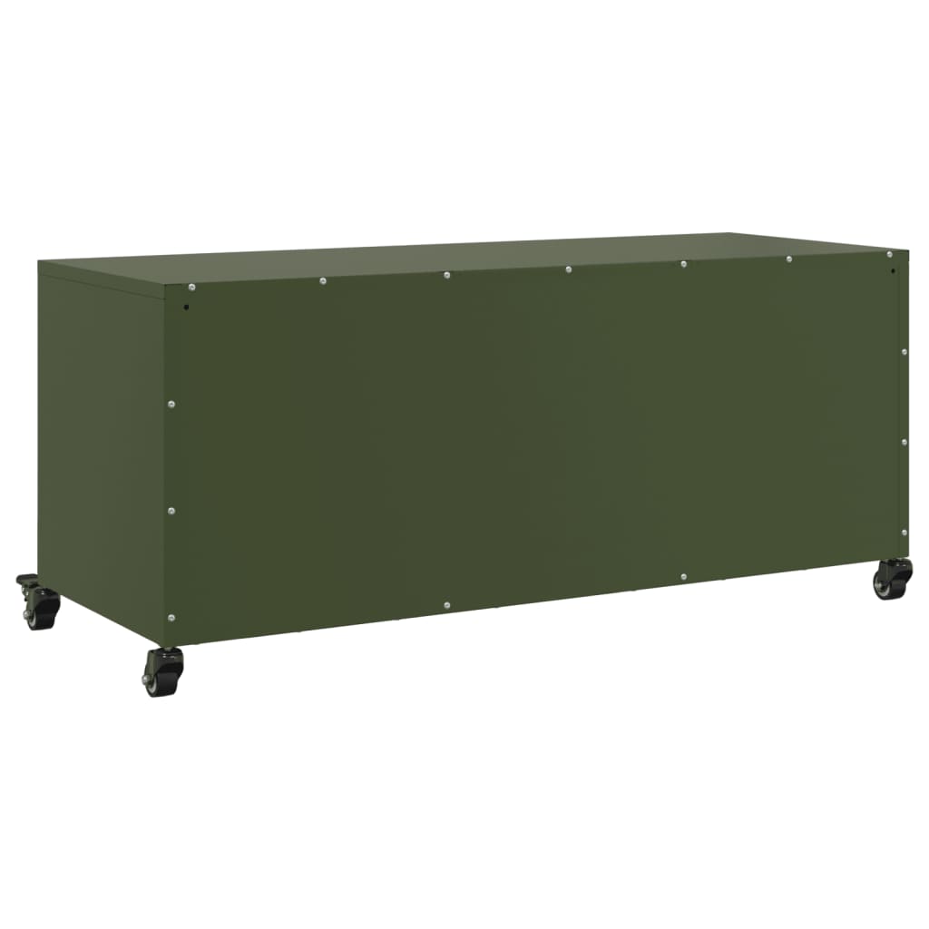 TV ormarić maslinastozeleni 100,5 x 39 x 43,5 cm čelični