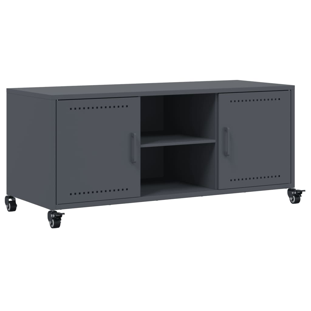 TV ormarić antracit 100,5 x 39 x 43,5 cm čelik