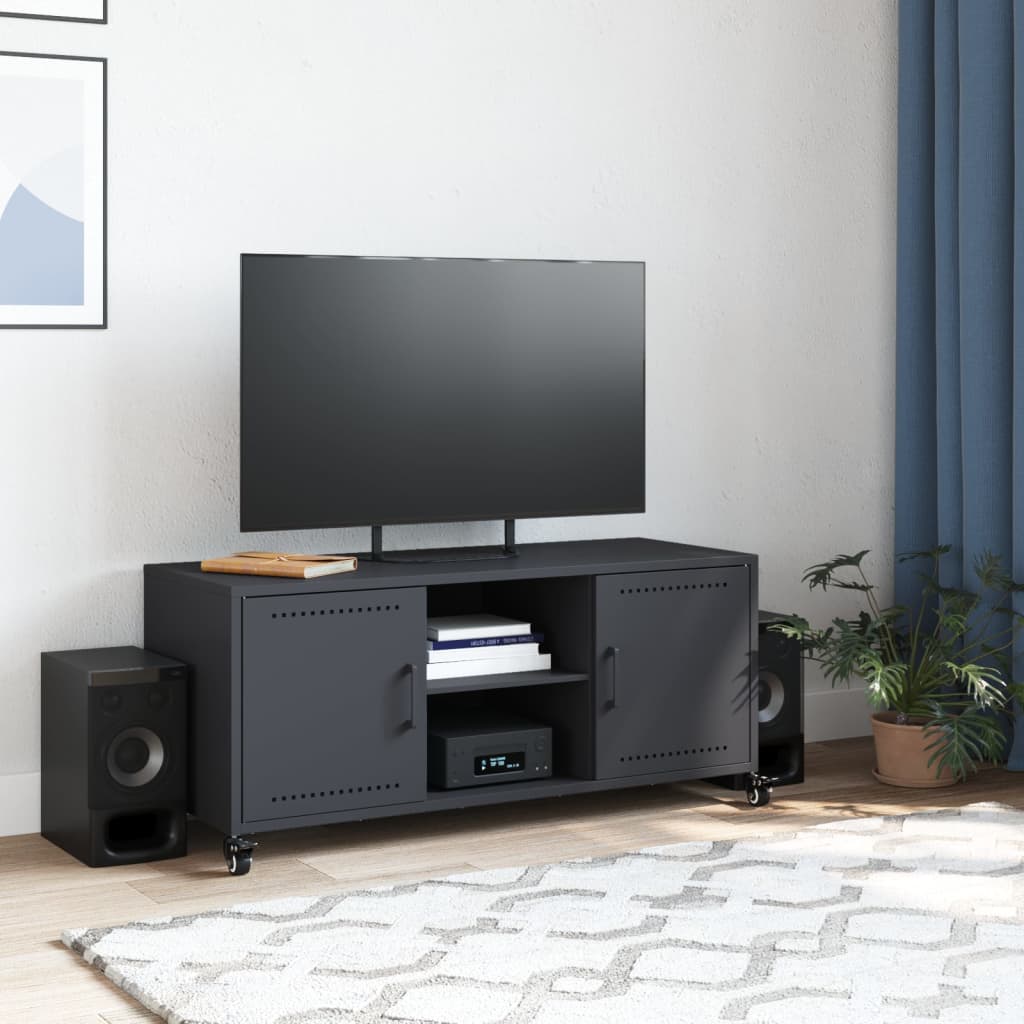 TV ormarić antracit 100,5 x 39 x 43,5 cm čelik