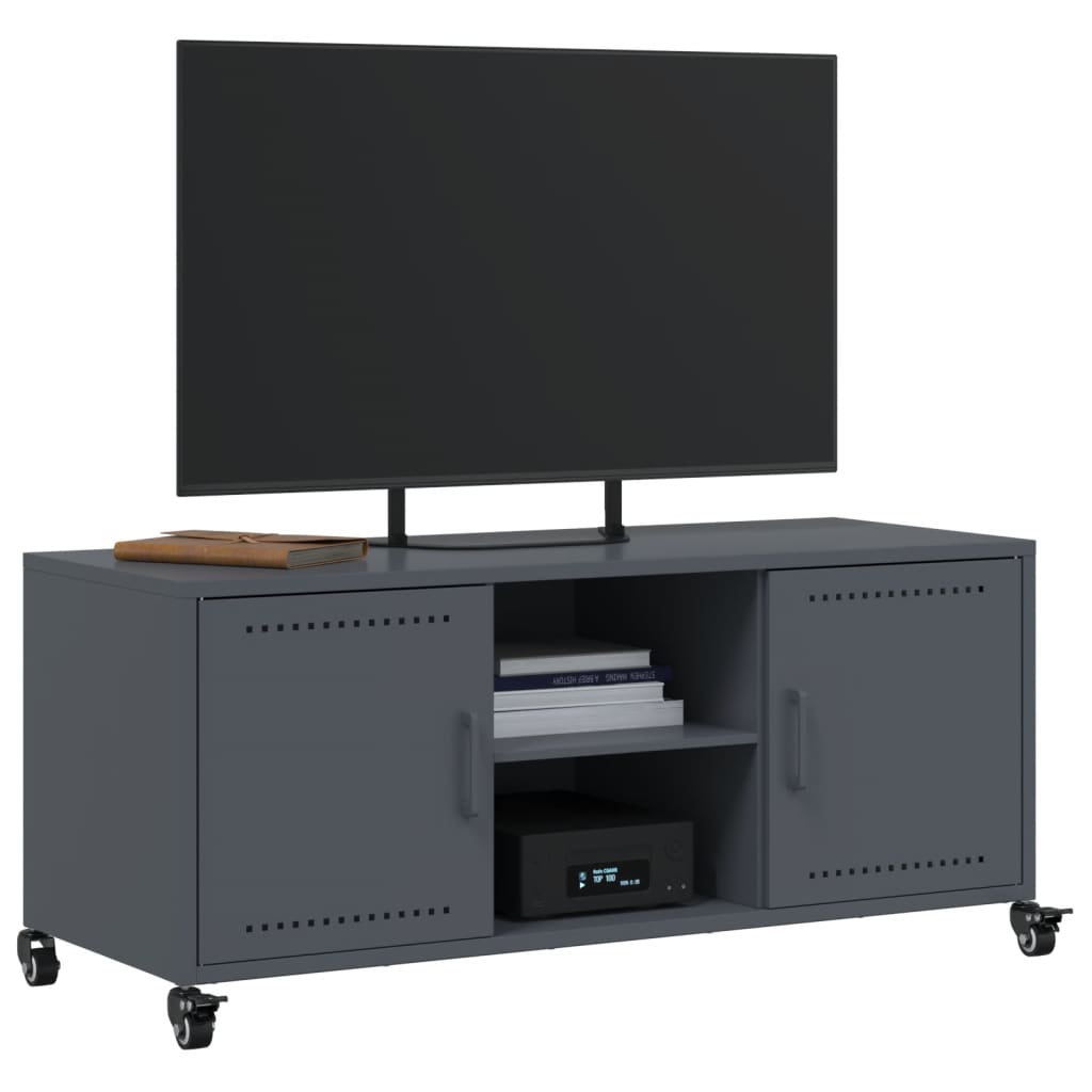 TV ormarić antracit 100,5 x 39 x 43,5 cm čelik