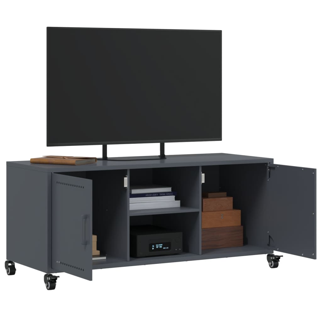 TV ormarić antracit 100,5 x 39 x 43,5 cm čelik