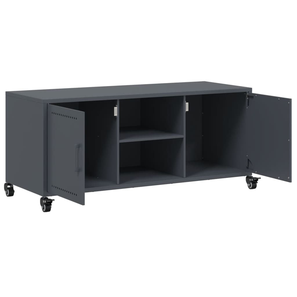 TV ormarić antracit 100,5 x 39 x 43,5 cm čelik