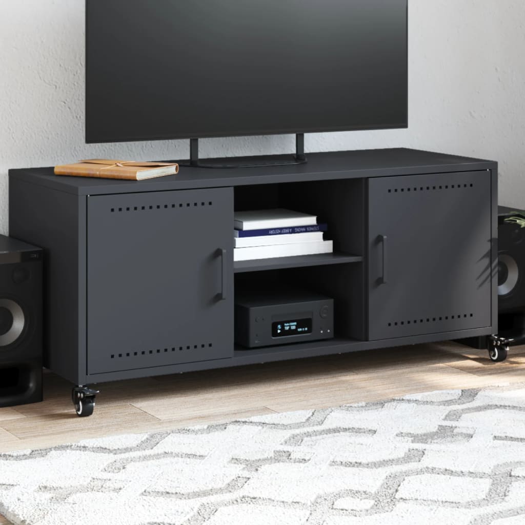 TV ormarić antracit 100,5 x 39 x 43,5 cm čelik