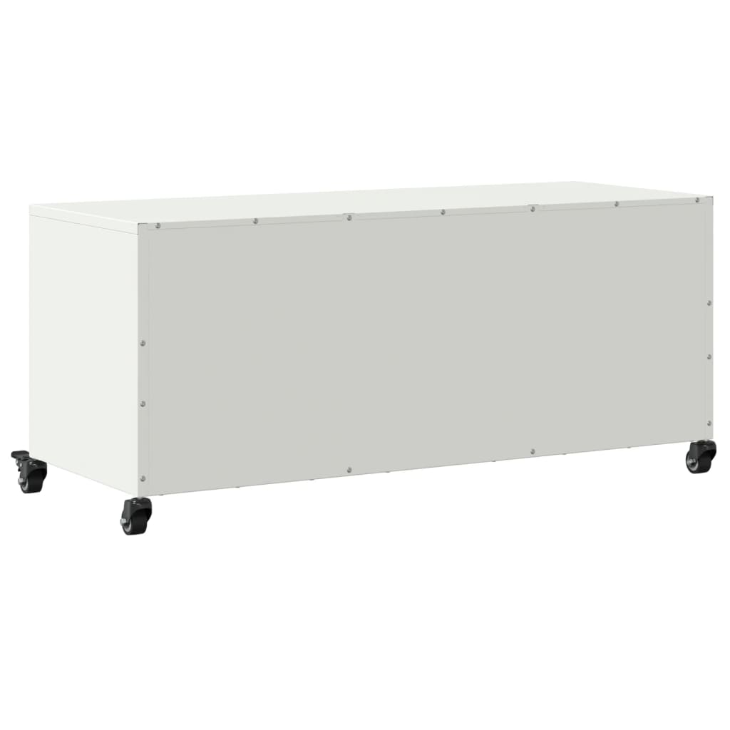 TV ormarić bijeli 100,5 x 39 x 43,5 cm čelik