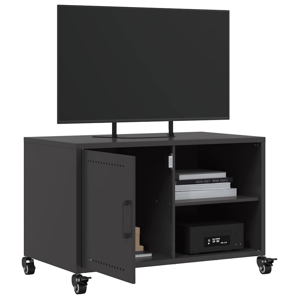 TV ormarić crni 68 x 39 x 43,5 cm čelik