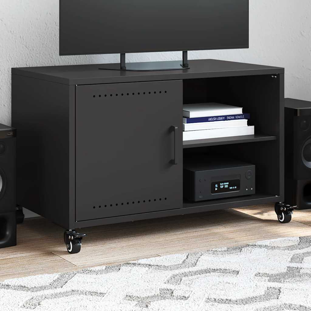 TV ormarić crni 68 x 39 x 43,5 cm čelik