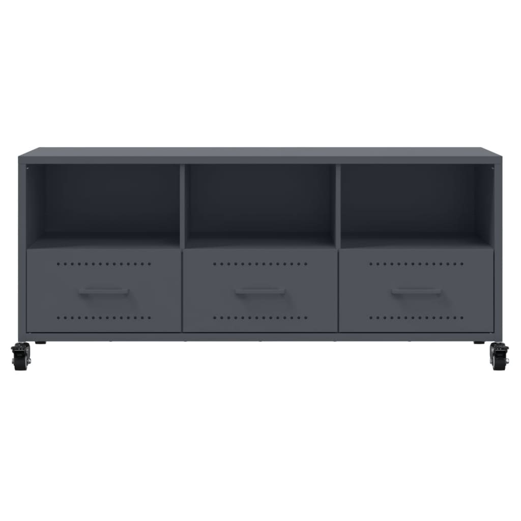 TV ormarić antracit 100,5 x 39 x 43,5 cm čelik