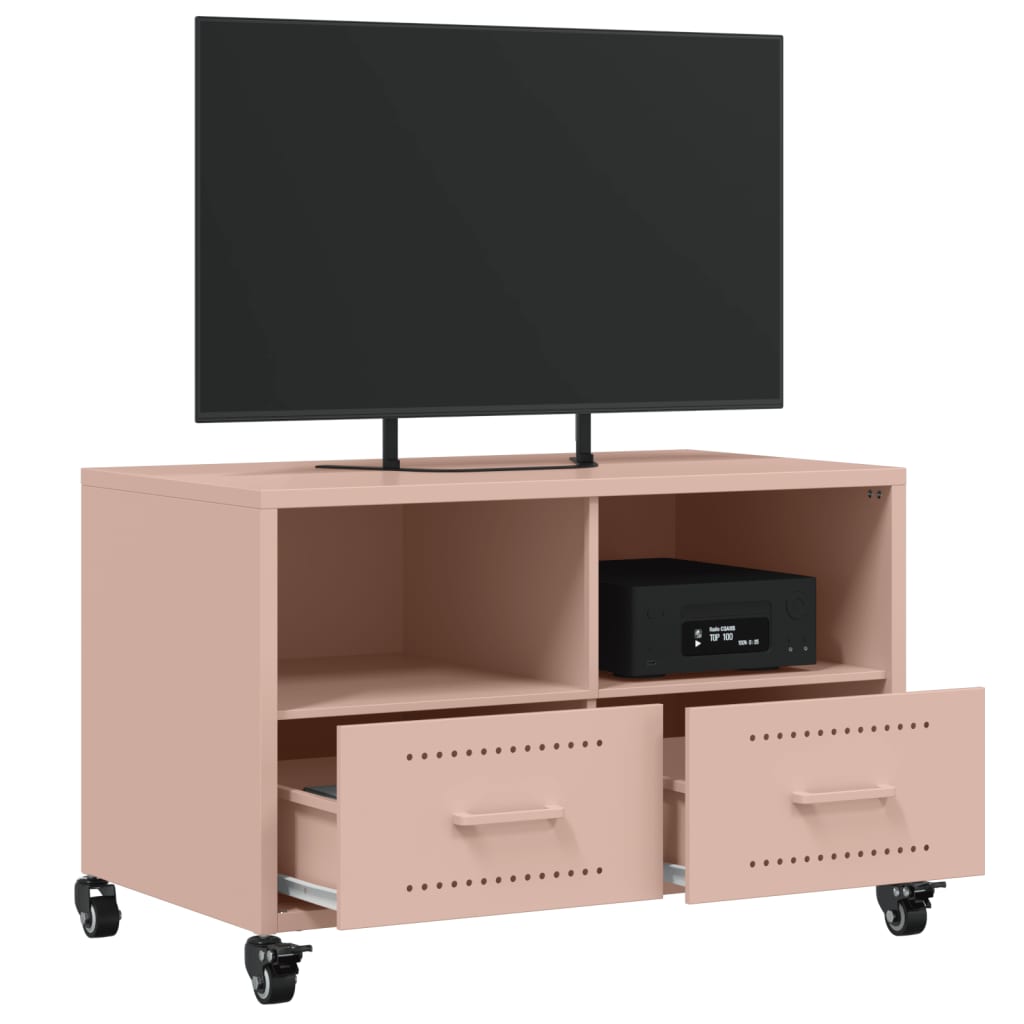 TV ormarić ružičasti 68 x 39 x 43,5 cm čelik
