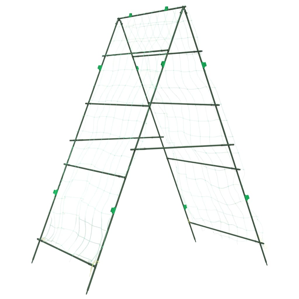 Vrtna rešetka za biljke penjačice A-oblika 99x90x175,5 cm čelik