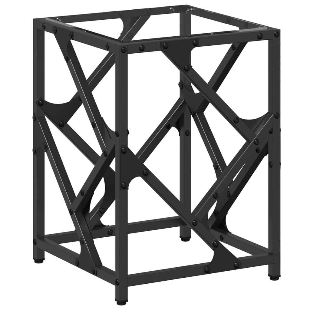 Stolić s prozirnom staklenom površinom 30x30x41 cm čelik