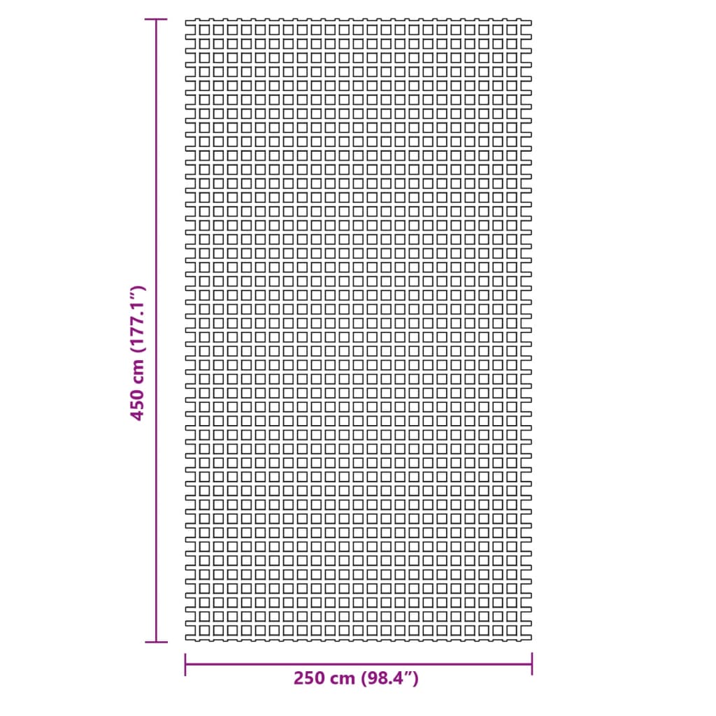 Tepih za šator antracit 4,5x2,5 m