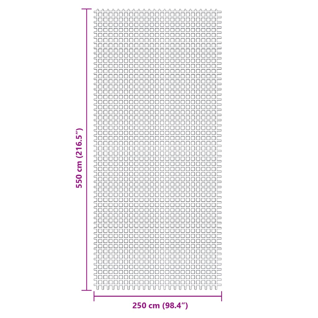 Tepih za šator antracit 5,5x2,5 m