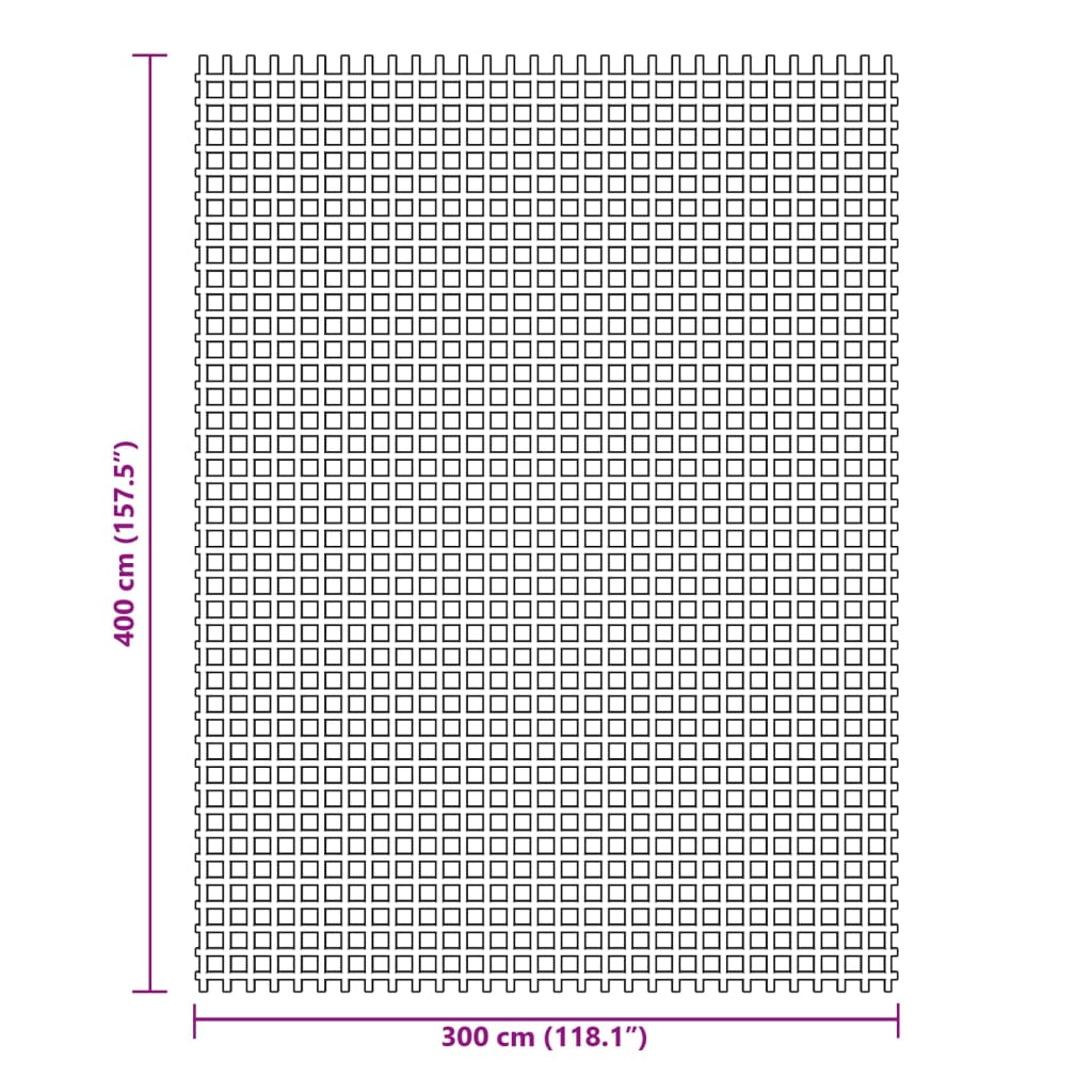 Tepih za šator antracit 4x3 m