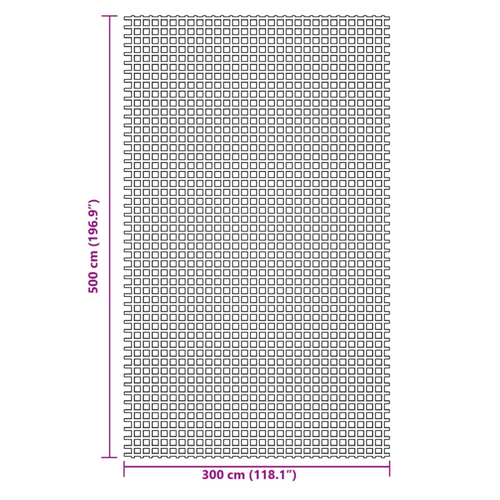 Tepih za šator antracit 5x3 m