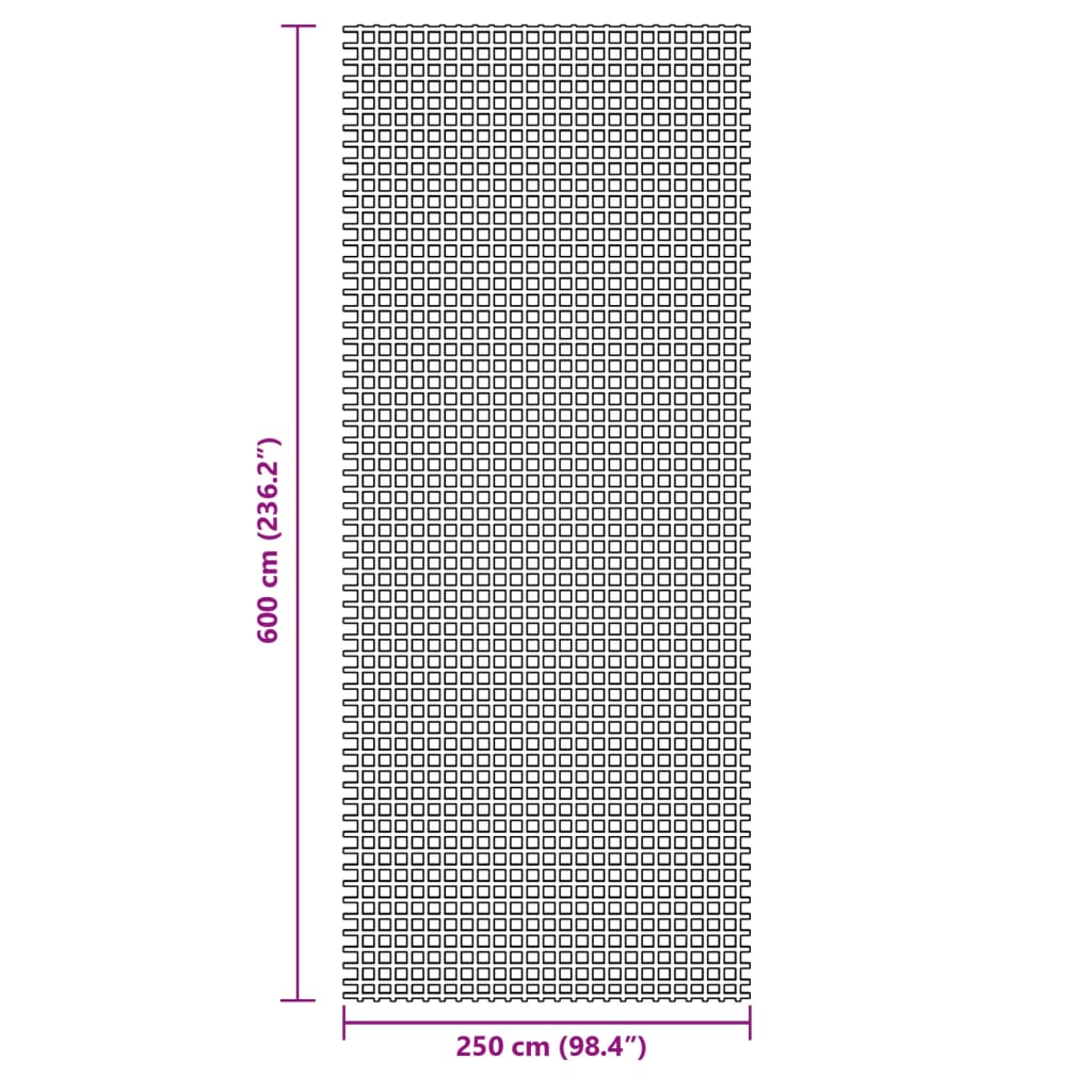 Tepih za šator plavi 6x2,5 m