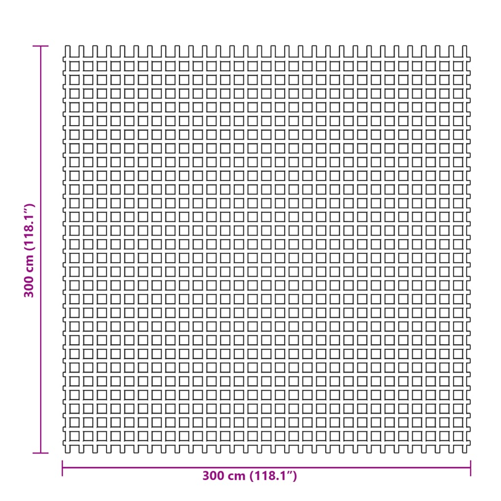 Tepih za šator plavi 3x3 m