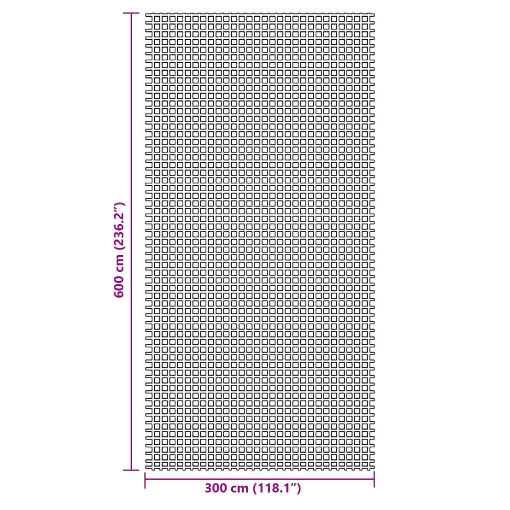 Tepih za šator plavi 6x3 m