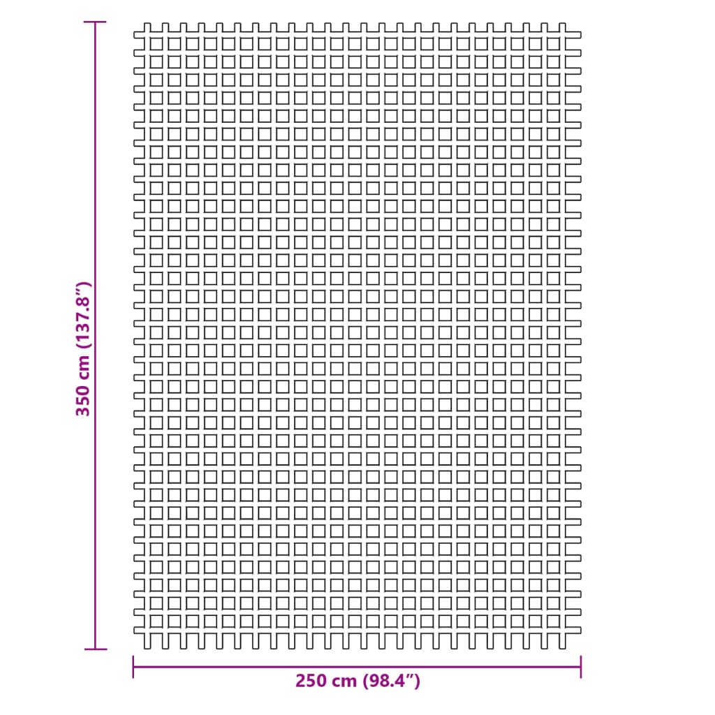 Tepih za šator zeleni 3,5x2,5 m