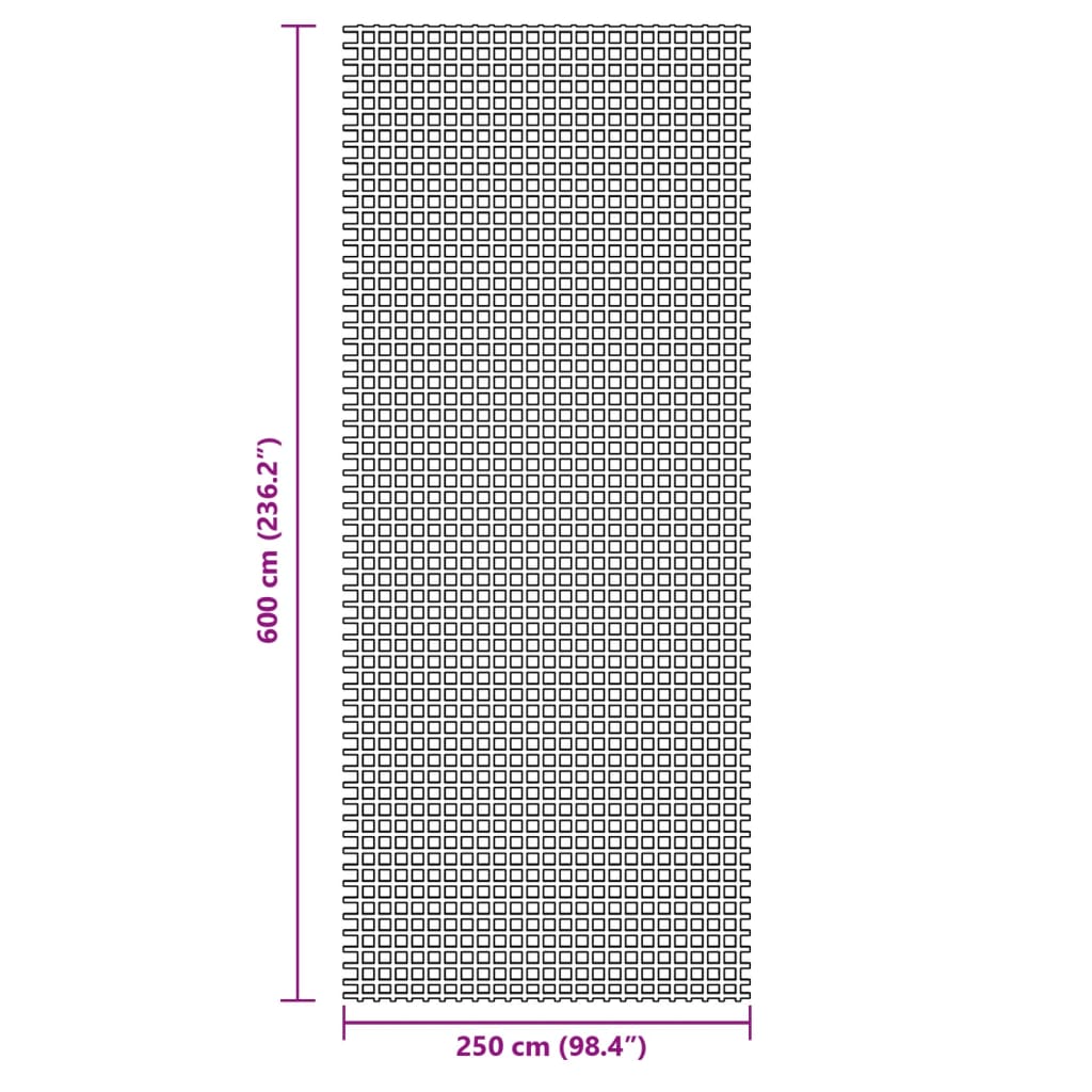 Tepih za šator zeleni 6x2,5 m