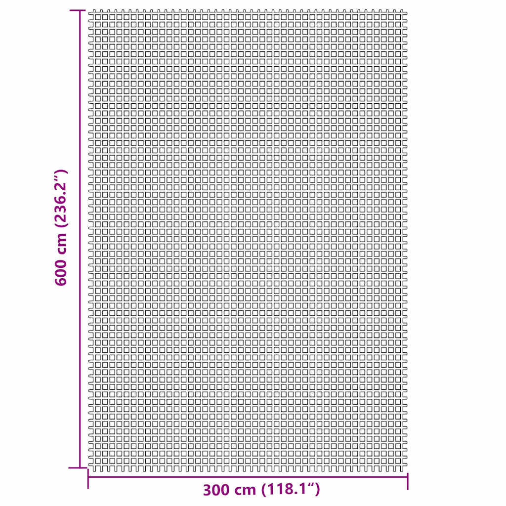 Tepih za šator krem 6x3 m