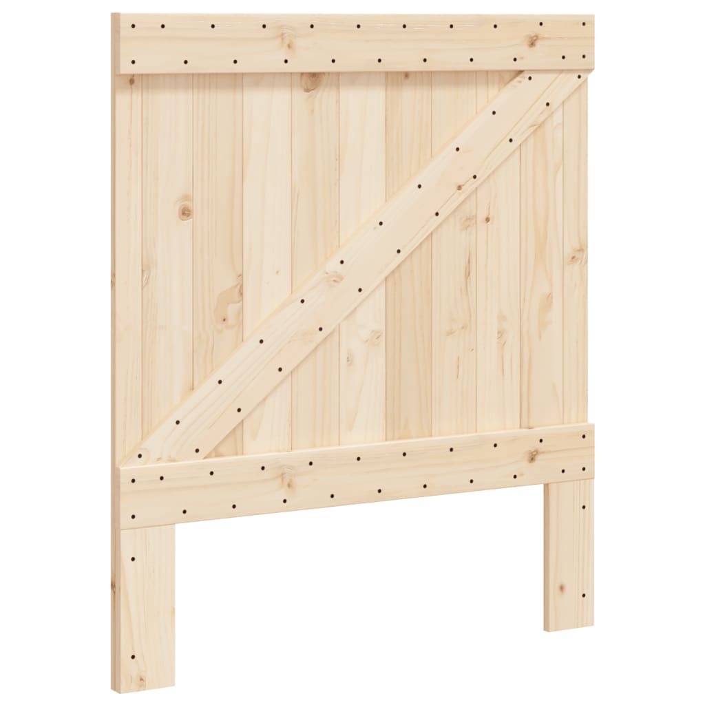 Okvir kreveta s uzglavljem 90 x 200 cm od masivne borovine