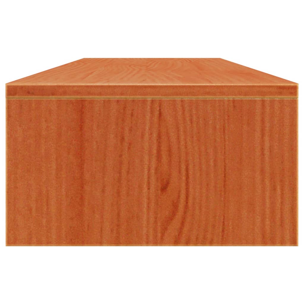 Stalak za monitor voštano smeđi 100x27x15cm od borovine