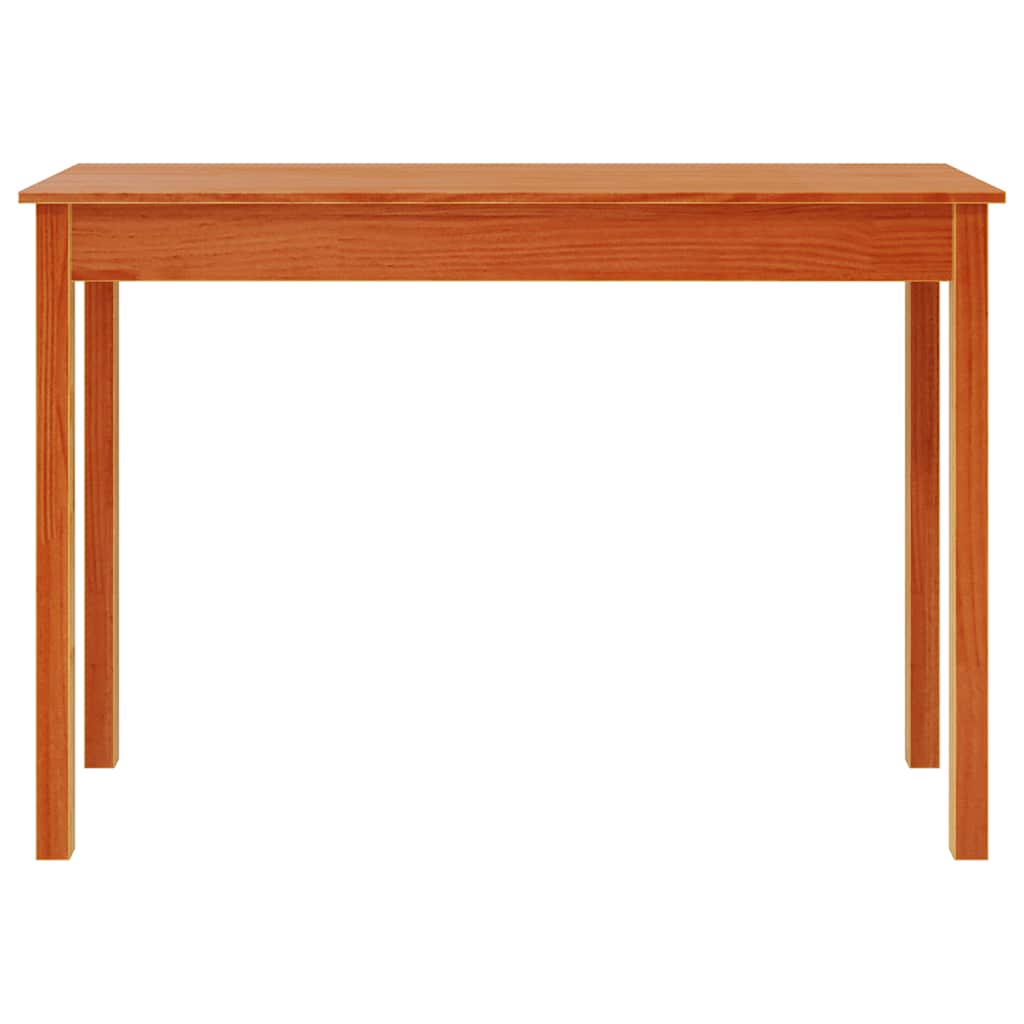 Konzolni stol voštano smeđi 110x40x75 cm od masivne borovine