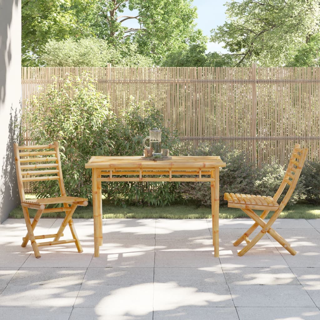 Vrtni blagovaonski stol 110 x 55 x 75 cm od bambusa