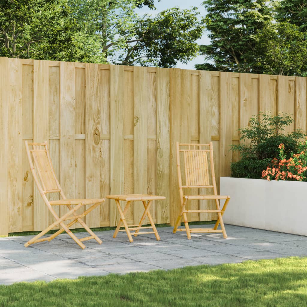 Sklopive vrtne stolice 2 kom 46 x 66 x 99 cm od bambusa