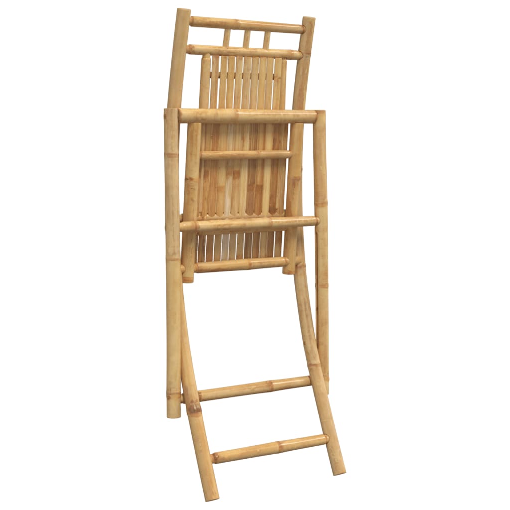 Sklopive vrtne stolice 2 kom 46 x 66 x 99 cm od bambusa