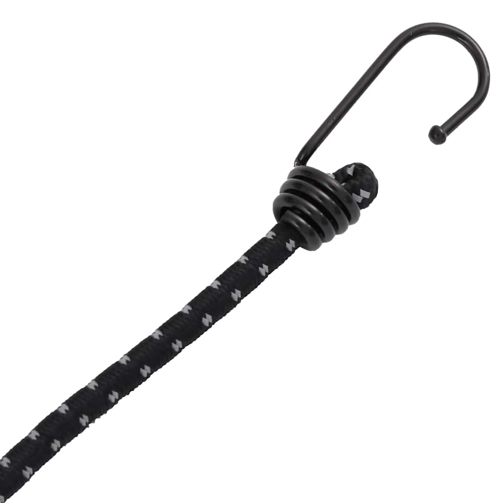 Užad za bungee s reflektirajućim prugama i kukama 25 kom 46 cm