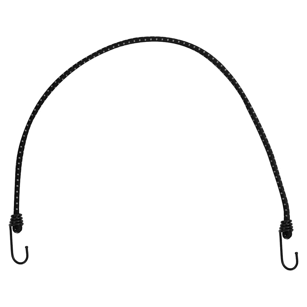 Užad za bungee s reflektirajućim prugama i kukama 25 kom 88 cm