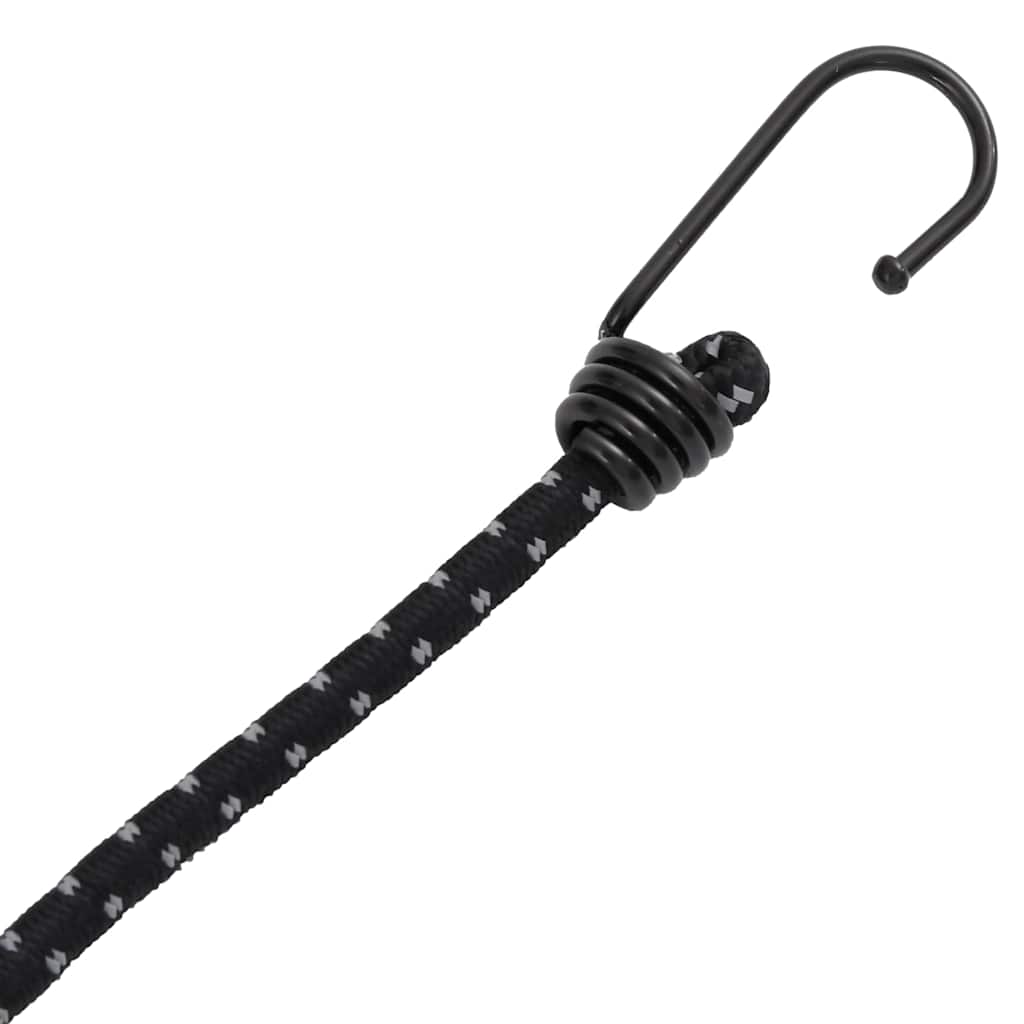 Užad za bungee s reflektirajućim prugama i kukama 25 kom 88 cm