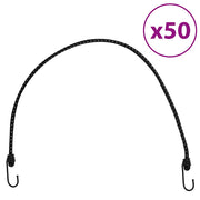 Užad za bungee s reflektirajućim prugama i kukama 50 kom 88 cm