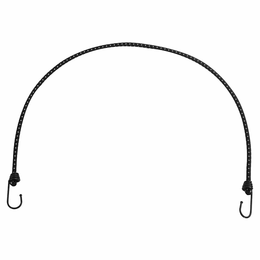 Užad za bungee s reflektirajućim prugama i kukama 50 kom 100 cm