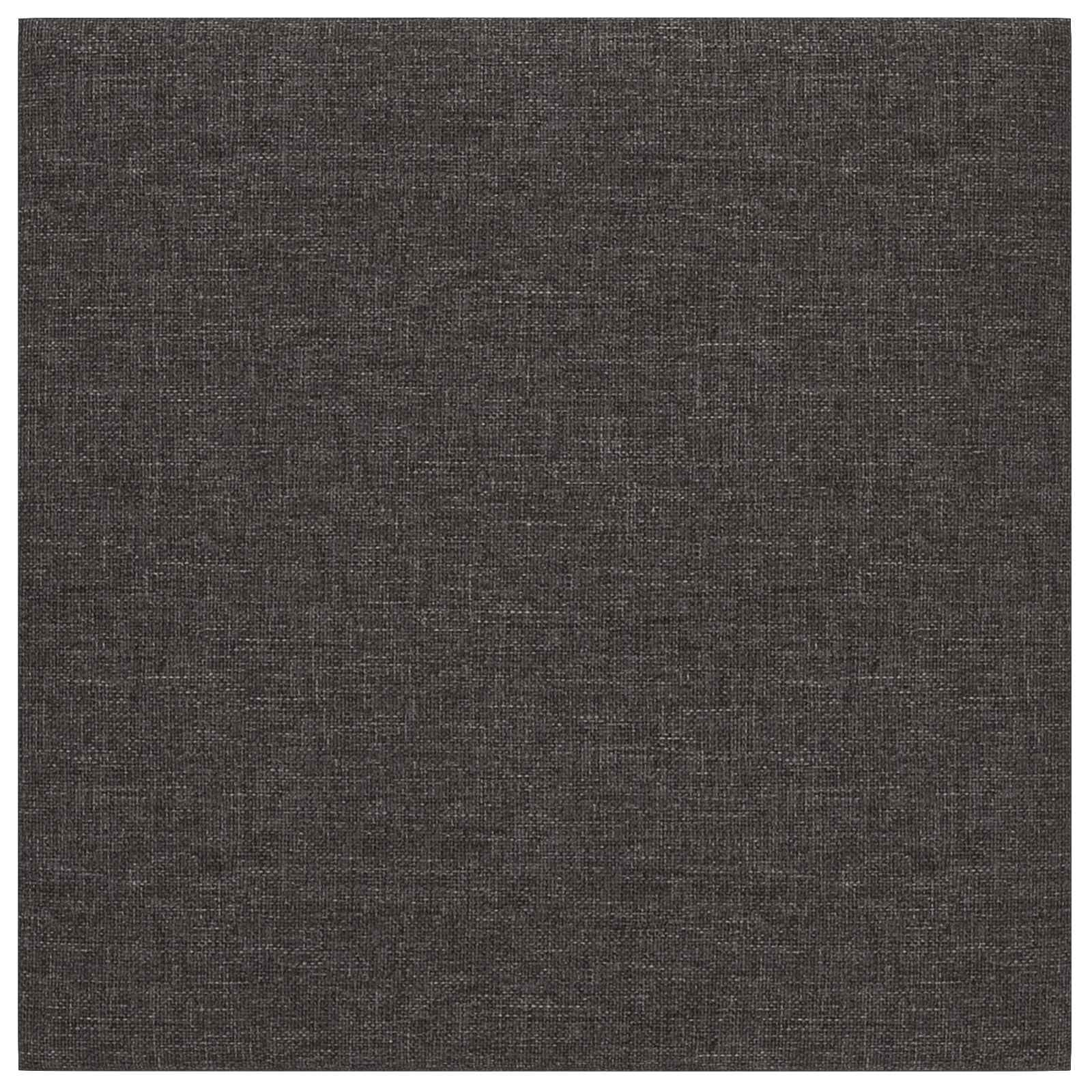 Zidna uzglavlja 12 pcs Tamno siva 30 x 30 cm tkanina