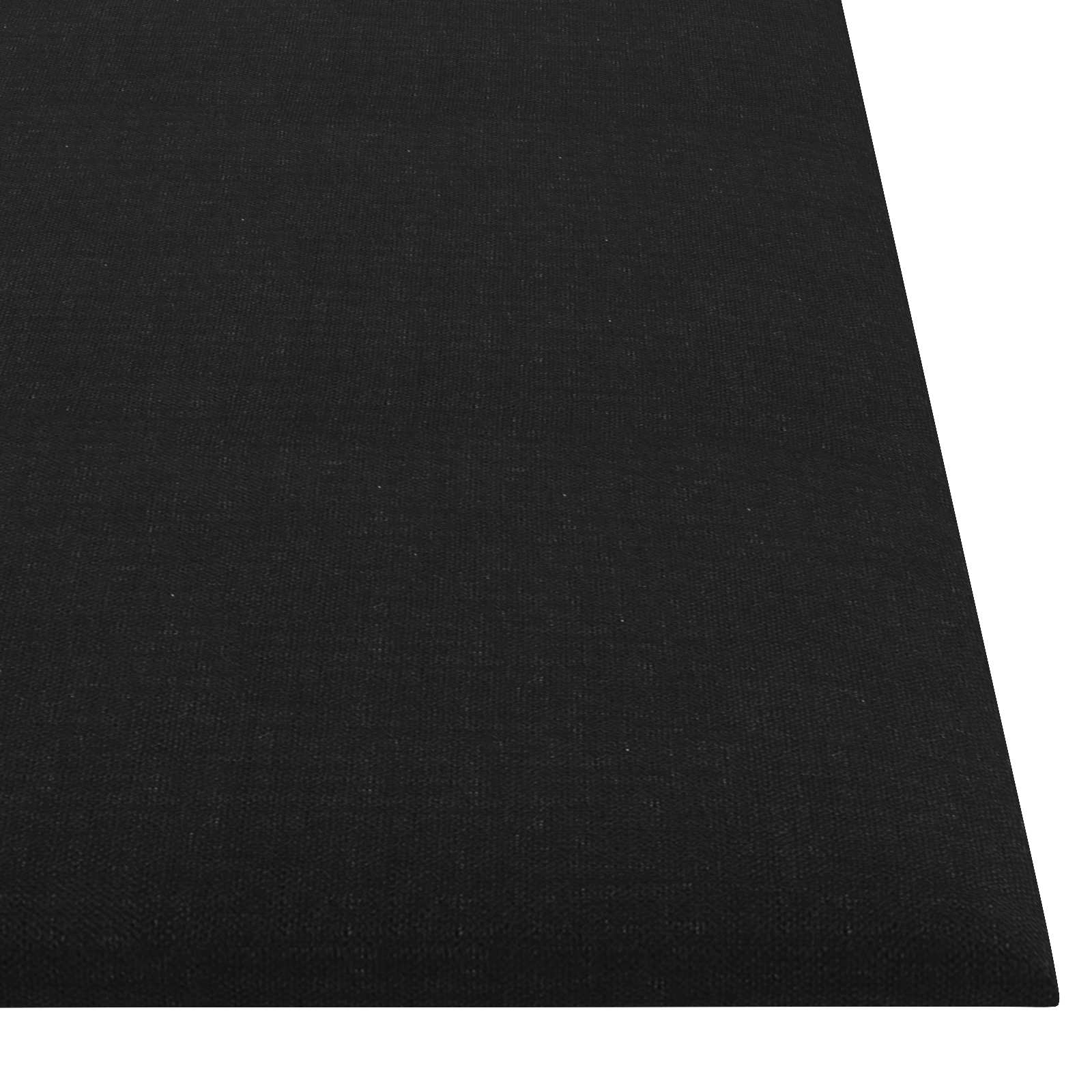 Zidna uzglavlja 12 pcs Crna 30 x 30 cm tkanina