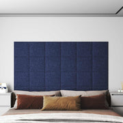 Zidna uzglavlja 12 pcs Plava 30 x 30 cm tkanina