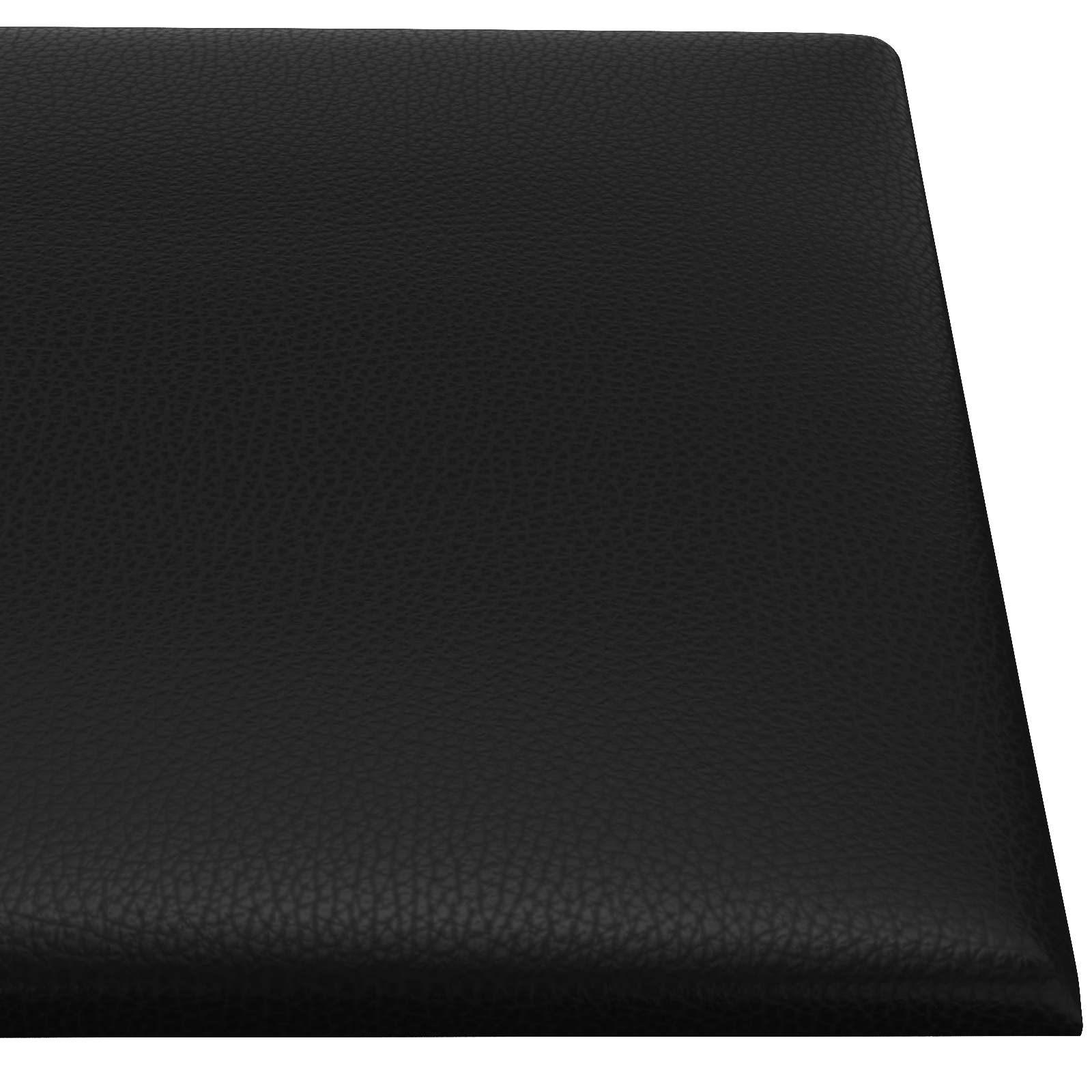 Zidna uzglavlja 12 pcs Crna 30 x 30 cm tkanina