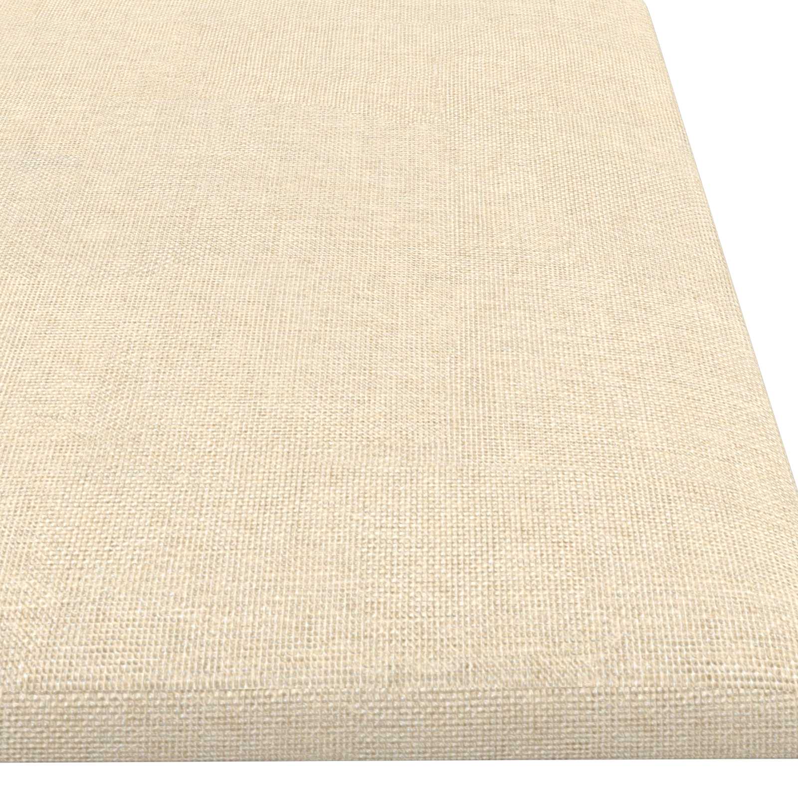 Zidna uzglavlja 12 pcs Krema 60 x 15 cm tkanina