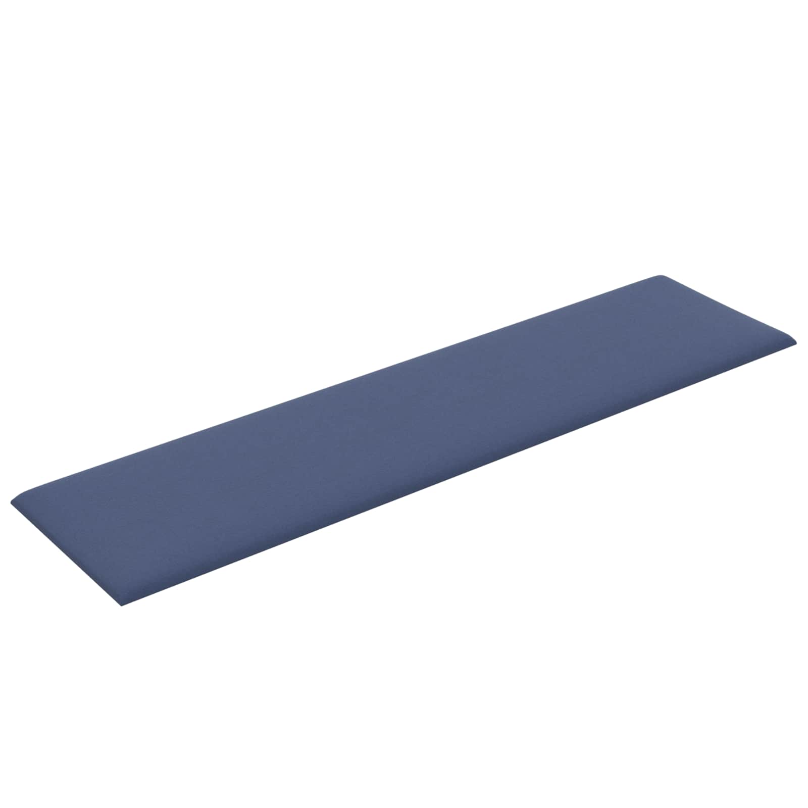 Zidna uzglavlja 12 pcs Plava 60 x 15 cm tkanina