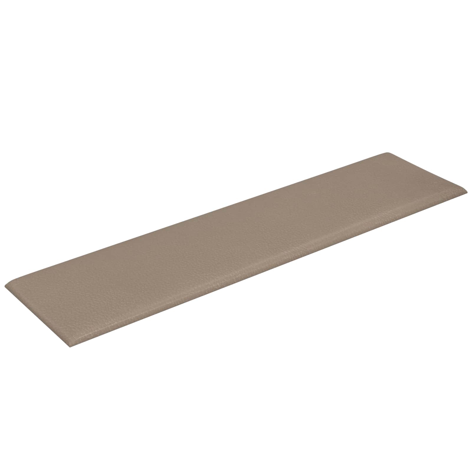 Zidna uzglavlja 12 pcs Boja cappuccina 60 x 15 cm tkanina